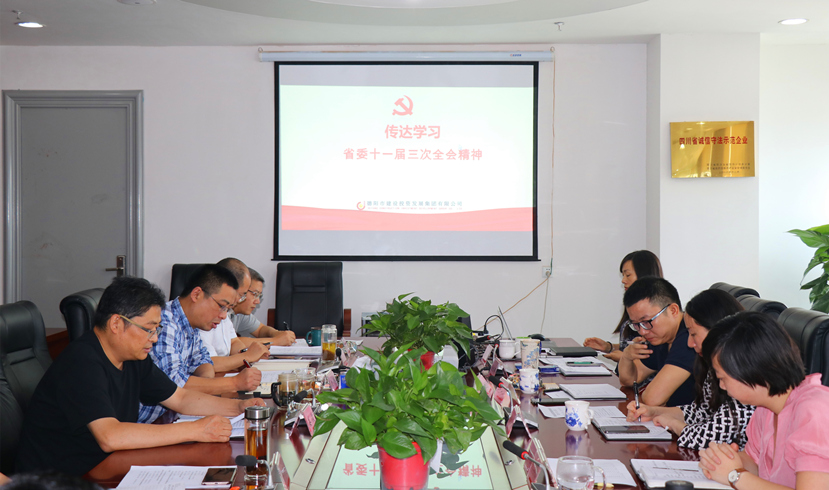 集團(tuán)公司黨委書記、董事長(zhǎng)姜俊宣講省委十一屆三次全會(huì)精神